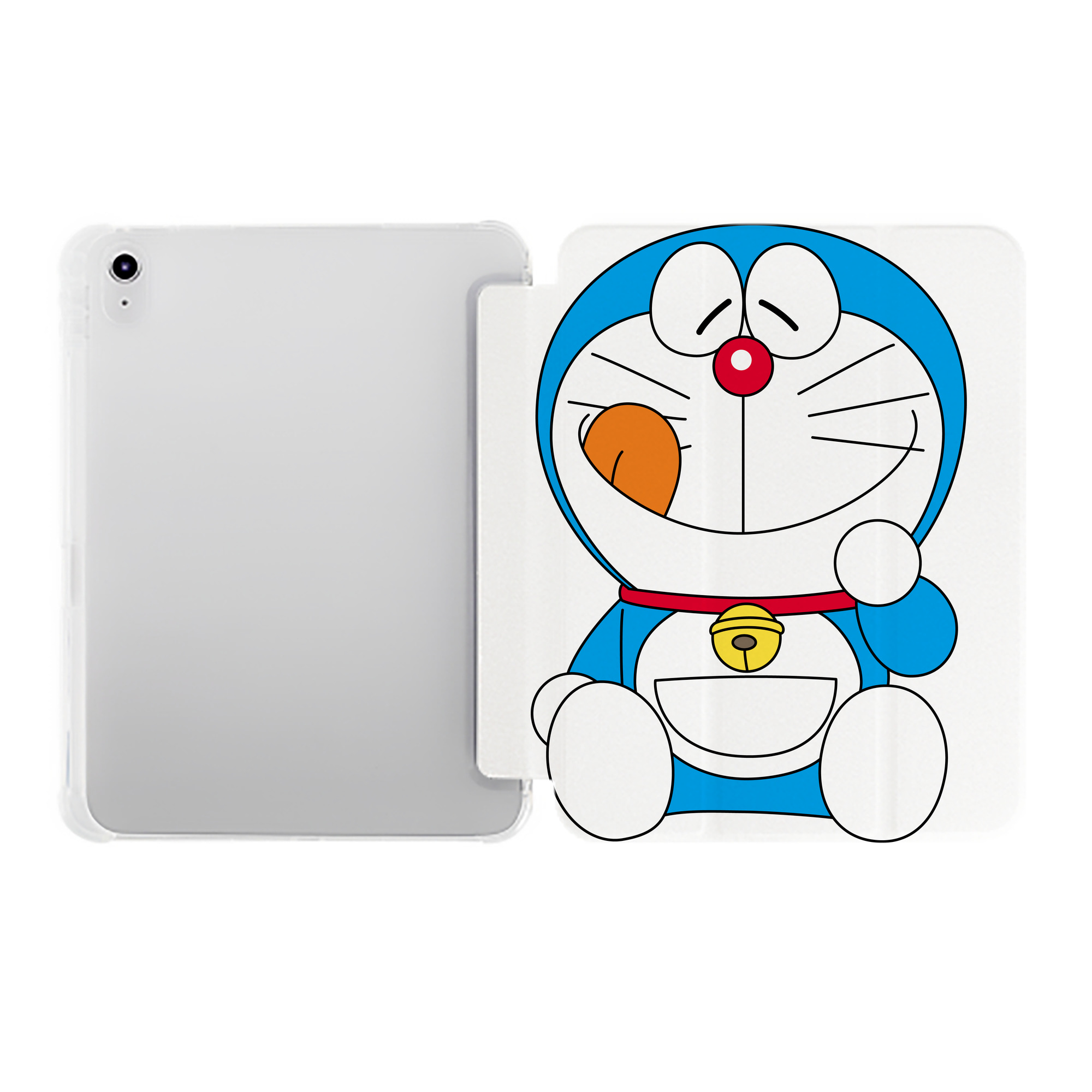 （画像用） ドラえもん Doraemon IPad ケース ペン収納付き 三つ折りスタンド PUレザー×シリコン 対応機種9.5/10.5/10.9インチ